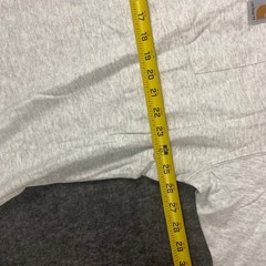 Carhartt Mens Henley T-Shirt 2XL Short Sleeve Pocket Gray Casual Workwear Top