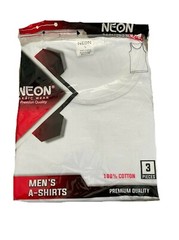 3-6 Packs Mens 100% Cotton Tank Top Wife Beater A-Shirt Undershirt Ribbed Black