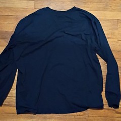 Carhartt Men’s XL T-Shirt Navy Long Sleeve Crew Neck Loose Fit Logo TK0231-M