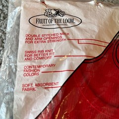 VTG 3-pk Fruit Of The Loom T Shirt Tank Top S 34-36 NOS Multicolor 80’s USA