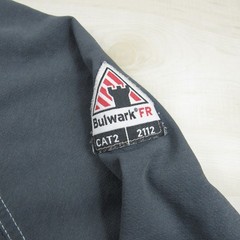 Bulwark Shirt Mens Large Gray Henley FR Fire Resistant IQ Westex Pocket Cat 2