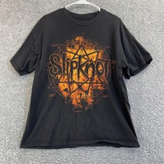 Slipknot Shirt Mens XL Black All Hope Is Gone Flame Graphic Tee Metal Band