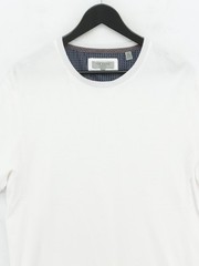 Ted Baker Men’s T-Shirt Chest: 43 in White 100% Cotton Basic