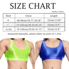Men’s Sleeveless Undershirts Fitness Sport Vests Transparent Oil Shiny Crop Tops