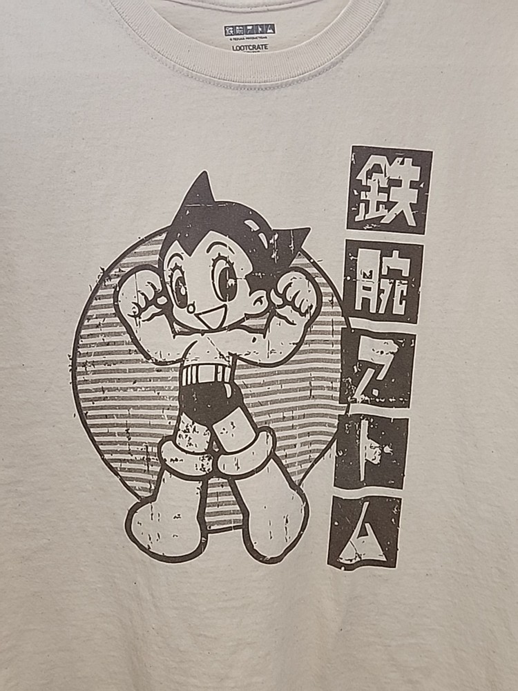 Tezuka Lootcrate Astro Boy Japanese Symbol Men’s XL T-shirt 100% Cotton