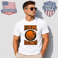 Federal Colonies Graphic T-Shirt Retro Sci Fi Movie Fan