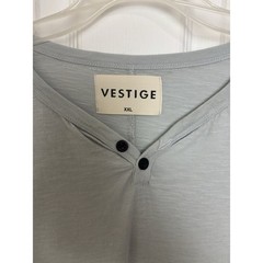 100% Organic Cotton Henley Long Sleeve Shirt Men’s Size XXL Sustainable