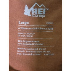 REI Co-op T-Shirt Unisex Large Graphic Tee Organic Cotton Blend Brown