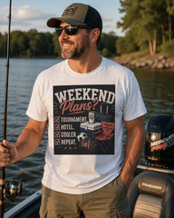 Fishing Tournament T-Shirt | Weekend Plans Cooler Hotel Repeat