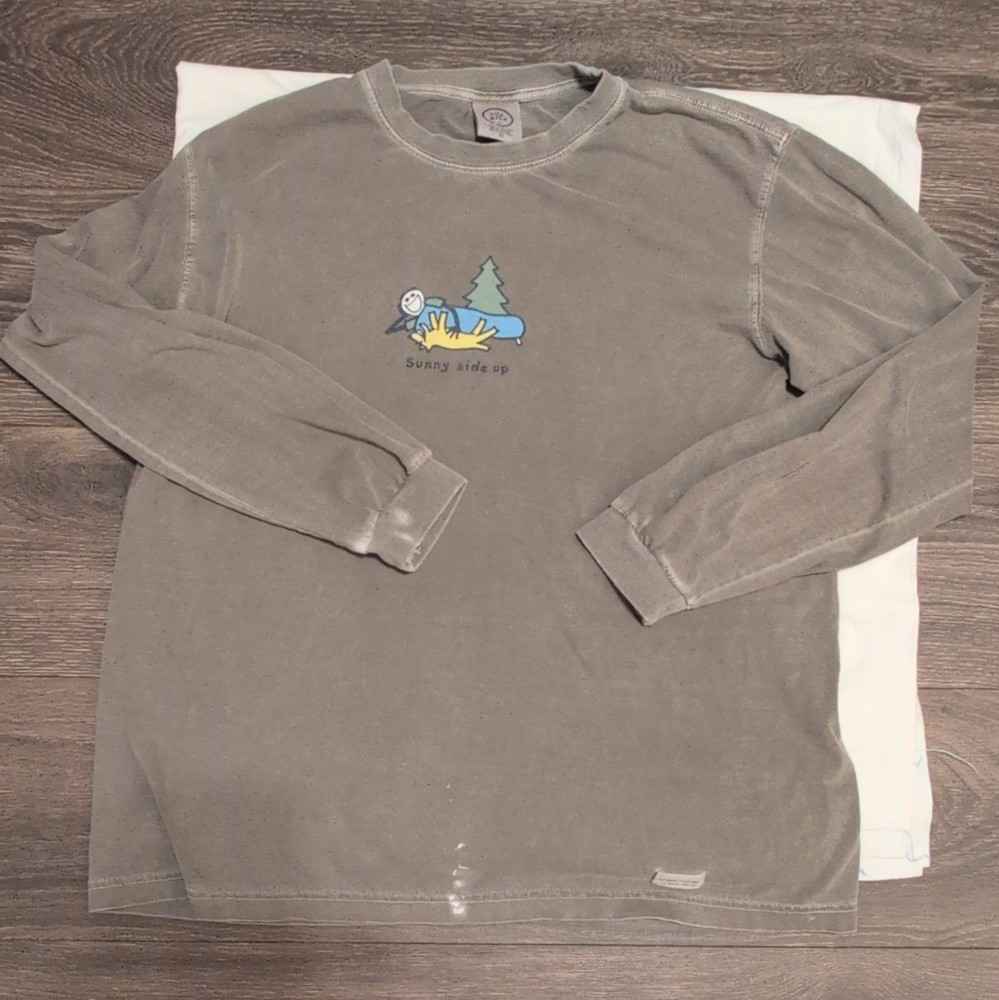 Life is Good Men’s / Unisex “Sunny Side Up” Long Sleeve Graphic Tee