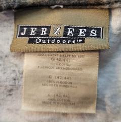 VINTAGE Jerzees Shirt Mens XL Brown Camo Long Sleeve Outdoors Mossy Oak Hunting