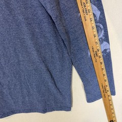Justice League Shirt Mens XL Blue Long Sleeve Batman Superman Graphic Tee