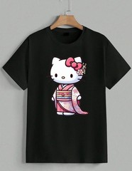 Hello Kitty Sanrio Kimono Japanese Theme T-shirt Graphic Apparel Unisex