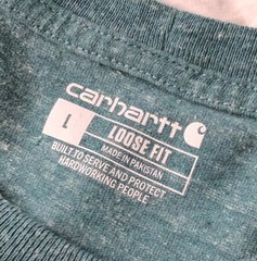 Carhartt Heather Green Large Pocket Tee Shirt Heavyweight Work wear Street Wear