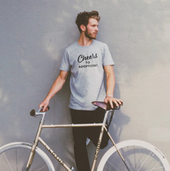 Cheers to Adoption, funny unisex t-shirt for parents, friends and family
