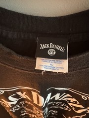 Jack Daniel’s Shirt Mens Black Tennessee Whiskey Old No. 7 Graphic Tee Logo