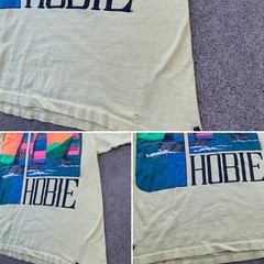 vintage Hobie pocket tee graphic t shirt single stitch c 1989 80s 1980s