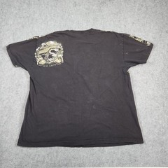 7.62 Design T-Shirt Mens 2XL Black US Army Never Accept Defeat Skulls Graphic