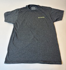 Columbia T Shirt Tee Mens M Short Sleeve Gray Casual Outdoors Nature Medium