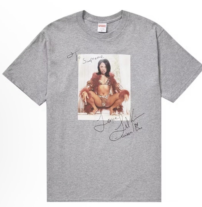 Supreme SS22 Lil Kim Tee Heather Grey Brand new Size XL
