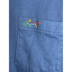 Greg Norman Mens Blue Shark Pocket T Shirt XL GNC Golf Casual Tee