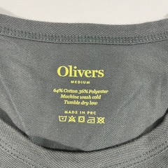 New Olivers Apparel Carbon District Tee Shirt Grey Size Medium Mens