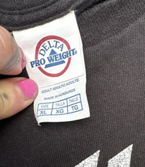 Delta Pro Weight XL Black Skillet Unleashed Graphic Print Crew Neck T-Shirt