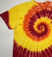 Gildan Handmade Tie Dye Unisex T-Shirt Size XL Multicolor Swirl Design Tee NEW