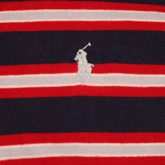 Vintage Polo Ralph Lauren Red & Blue Striped L/S T-shirt – Large – Made in USA