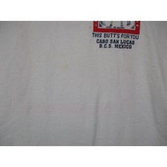 Yazbek Vintage Humorous Buttwiser Print Short Sleeve Graphic TShirt Men Size L