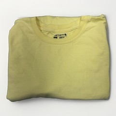 Carhartt Yellow Loose Fit Cotton Knit Crew Neck Long Sleeve T-Shirt Men 2XL