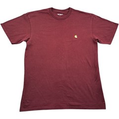 Carhartt T Shirt Large Men’s Red Cotton Lightweight Casual Work Wear Plain Chase