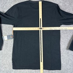 Roark Shirt Mens Small Black Midweight Organic Cotton Sustainable Pocket Surf T