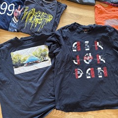 Lot of 12 Nike Men’s XL Tee T-Shirt Mix Graphic Logo Jordan Used School Flaws*