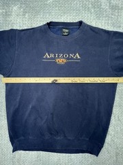 Vintage Sedona Arizona Crew Neck Heavy Shirt Vtg Nave Blue Embroidered 90s