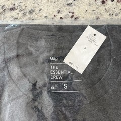 GAP The Essential Crew Men’s Long Sleeve Crew Neck T-Shirt Lot 2 S Gray