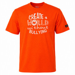 Dickies Create A World Without Bullying Orange Pocket T-Shirt Large Short Sleeve