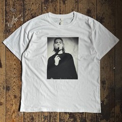 ACTUAL FACT KURT COBAIN NIRVANA BLACK & WHITE T SHIRT