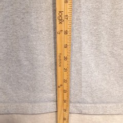 Uniqlo Mens Basics Round/Crewneck T-Shirt Sz.L/Gray Heather/Ribbed Collar