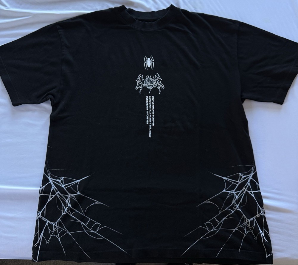 Darc Sport Marvel Venom Spider-Man Tee Black Wolves Forever Oversized Shirt 2025