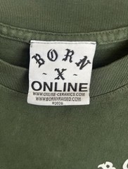 Born x Raised x Online Ceramics Tee Size Large Forest Green