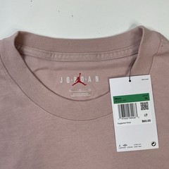 NEW Nike Jordan Wordmark 85 Embroidered Pink Tan T-shirt Mens Size XL