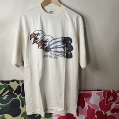Vintage Jerzees T Shirt Devils Lake North Dakota Eagle Bird VTG 90s 1995 Sz XL