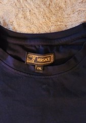 Rare Versace Long Sleeve Crew Neck V Monogram Print, Size 2XL