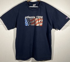 Vintage 96 Champion Atlanta 1996 USA Summer Olympics Games T Shirt Size XL Mens