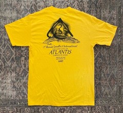 Vintage 90s Fiesta Island Sand Castle Carving T Shirt SZ M San Diego Atlantis