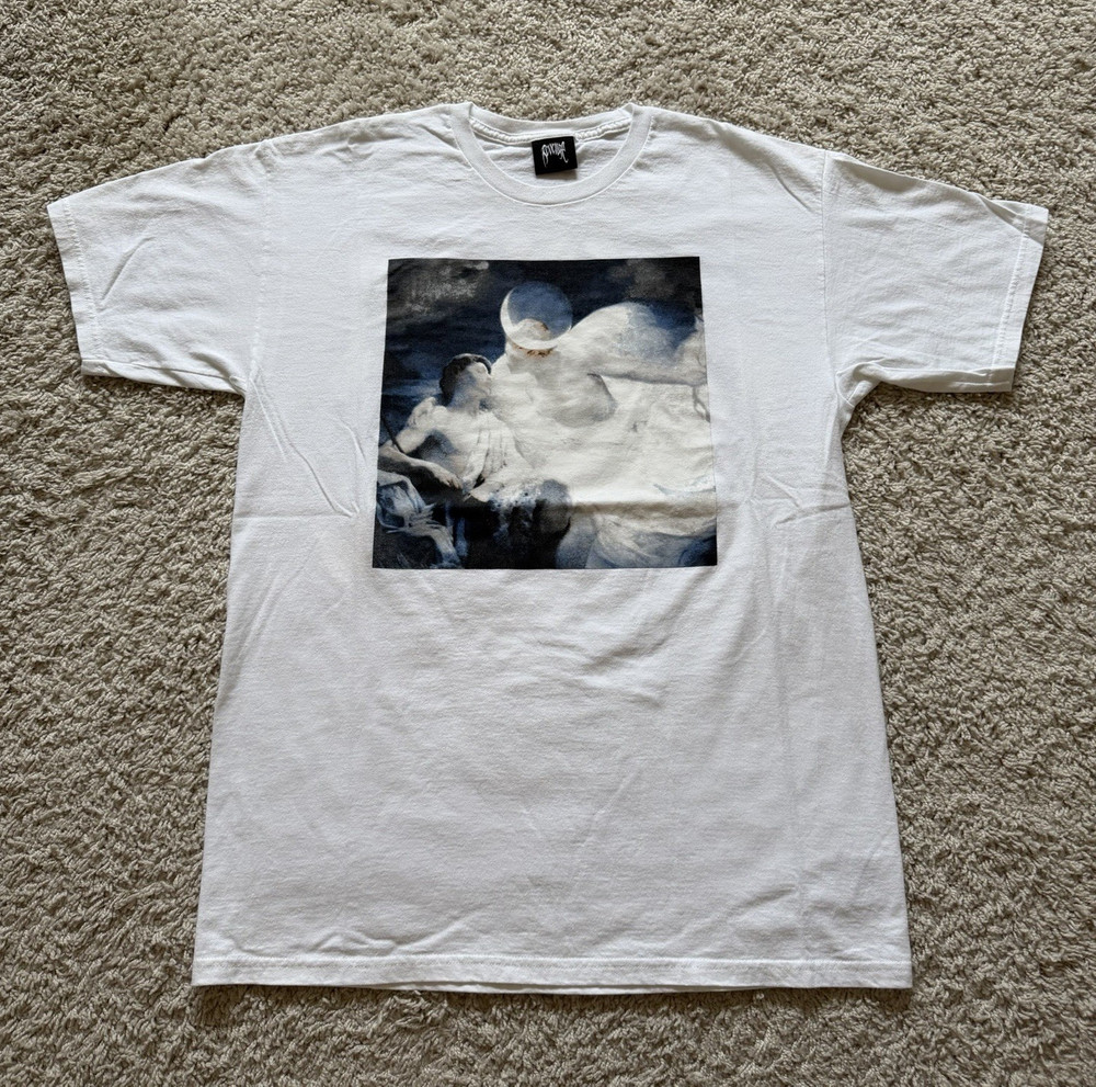 REVENGE – White Heavens Tee Men’s Large Short Sleeve Crewneck Shirt 2020 RARE