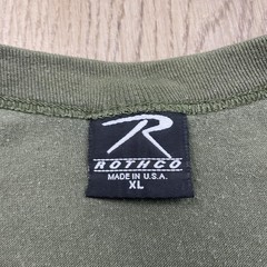Rothco Shirt Mens XL Made USA Military Tee Crewneck Poly Cotton Basic Casual