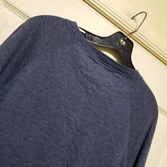 Faherty Shirt Mens XL BLue Henley Pullover Soft Cloud Cotton Stretch Pima Cotton