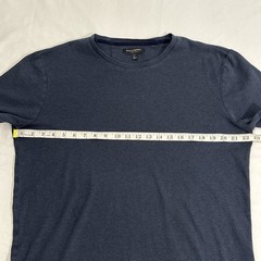 Banana Republic Luxury Touch Crew Shirt Solid Navy Blue T-Shirt ✅ Sz Large Tall